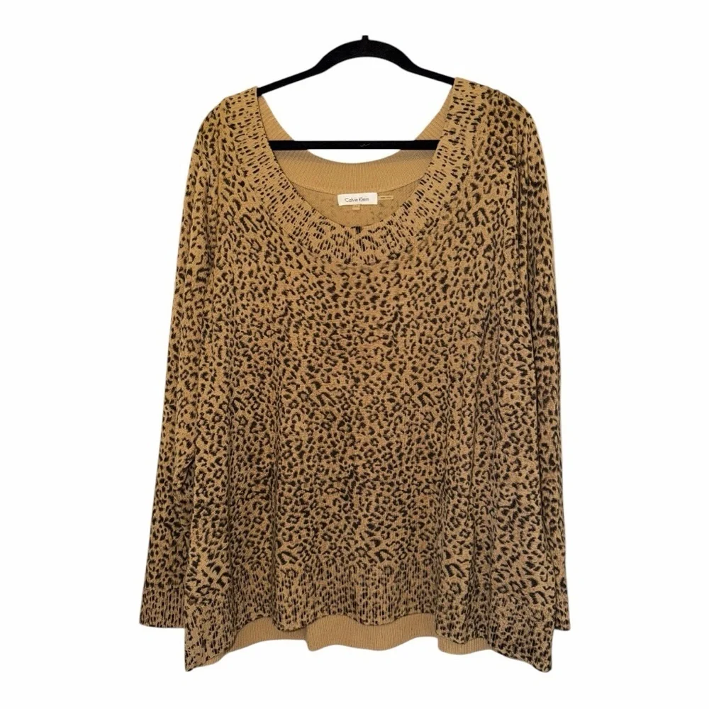 Calvin Klein Leopard Print Sweater